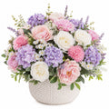 Bouquet de Fleurs Artificielles d'Automne avec Vase Tissé