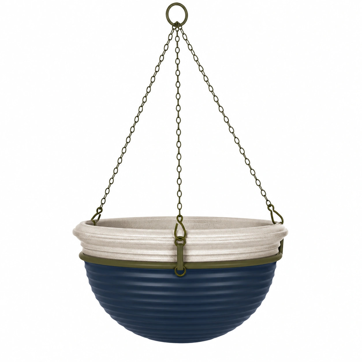 Cache-Pot Suspendu Beige et Marron avec Corde