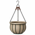 Jardinière suspendue avec drainage intégré 25cm Vert/Beige