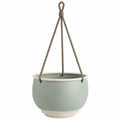 Pot de fleurs suspendu vert sauge/gris intérieur/extérieur
