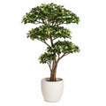 Arbre artificiel Ficus vert avec pot décoratif 160 cm