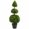 Arbre Artificiel Ficus avec Tronc Entrelacé Hauteur 160 cm Vert