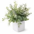 Plante Artificielle Verte avec Pot Noir