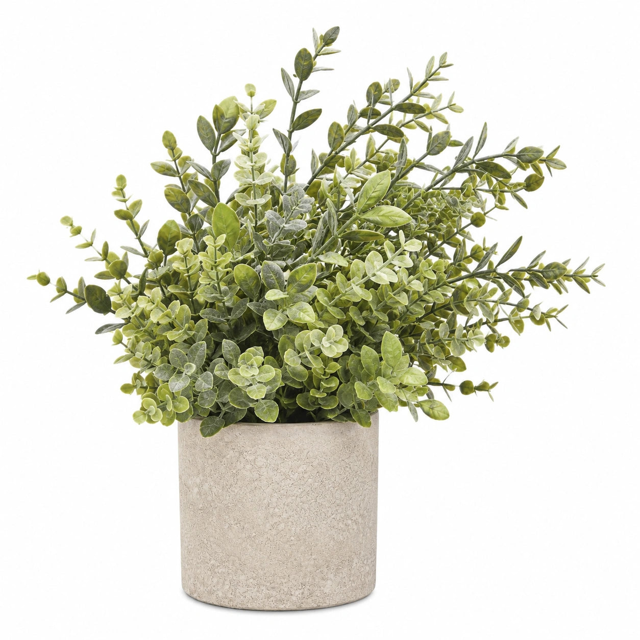 Plante Retombante Artificielle Verte avec Pot Blanc