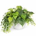 Composition Florale Artificielle avec Pot en Corde