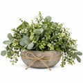 Plante Verte Artificielle en Pot Décoratif, Hauteur 25 cm