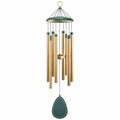 Carillon Éolien en Métal Beige et Marron 80 cm