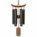 Carillon à vent en métal bleu avec bois pour intérieur et extérieur