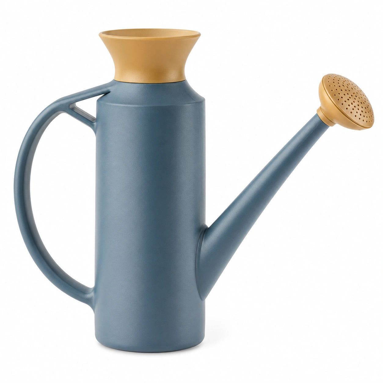 Arrosoir Moderne 2L Bleu Foncé et Crème avec Poignée Ergonomique