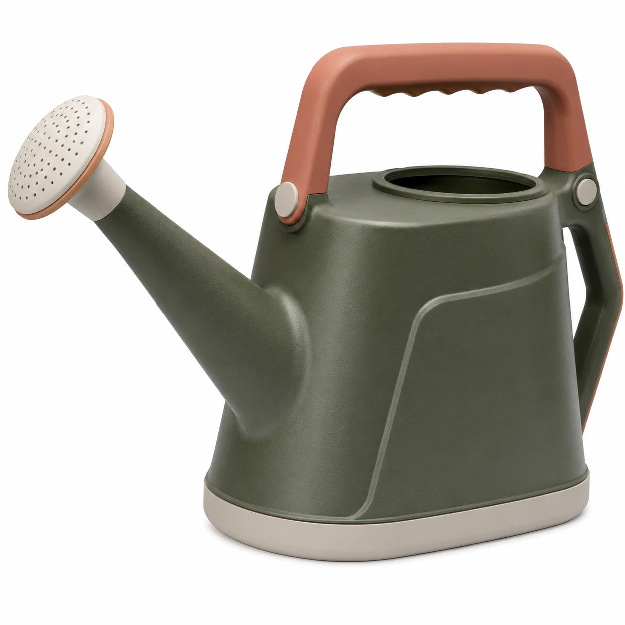 Arrosoir Vert et Crème 5L pour Usage Intérieur et Extérieur