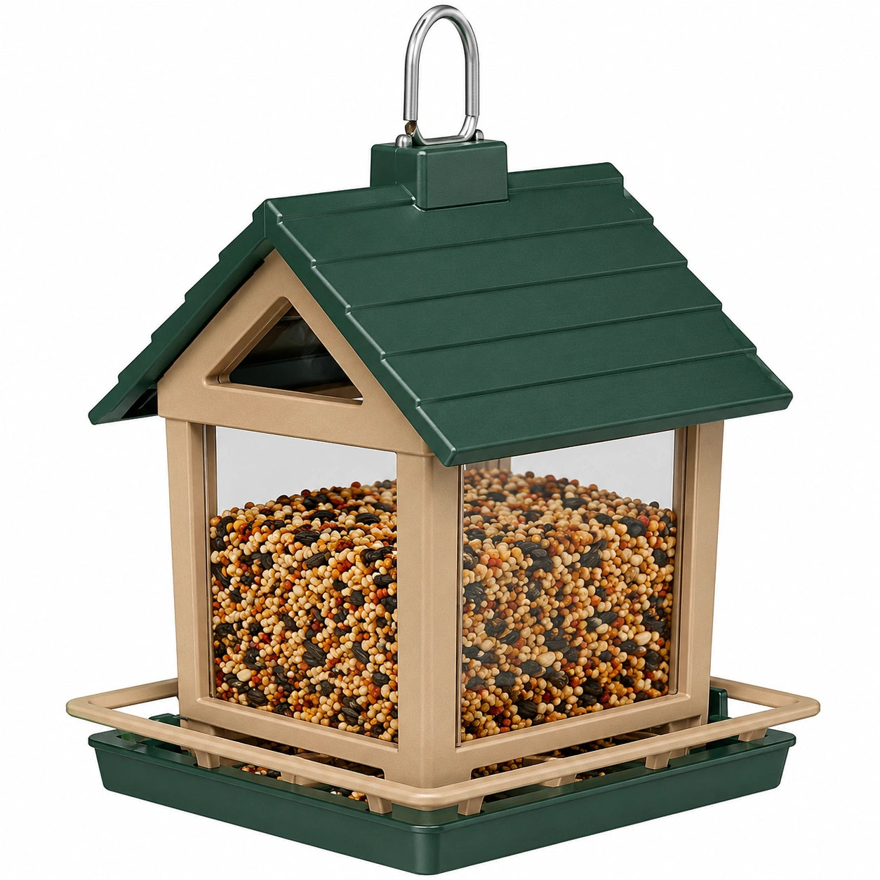 Mangeoire à Oiseaux Suspendue Multicolore pour Jardin